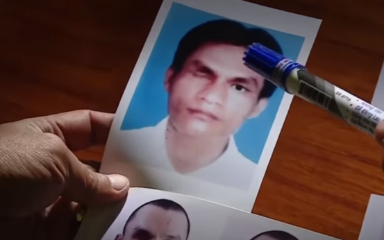 Trích xuất camera trên tuyến đường nghi hung thủ điều khiển xe bỏ chạy, trinh sát phát hiện nghi can chính là Kim Thành Hưng (43 tuổi, ngụ khóm 2, phường 1, thị xã Duyên Hải, Trà Vinh). Y là đối tượng hình sự, không vợ con, không nghề nghiệp ổn định và 2 tiền án về hành vi trộm cắp tài sản.