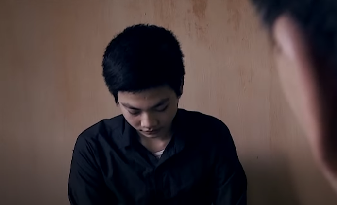 Tại cơ quan Công an, 2 đối tượng khai nhận, do cần tiền chơi game, biết trong chùa Minh Giám (thôn Cổ Chẩm) có tiền công đức, ngày 13/11/2016, Sơn và Dương bàn nhau vào chùa đánh ông Nguyễn Hữu Kích trông nom ở đây để lấy tiền, tài sản. (Đối tượng Nguyễn Huy Dương)