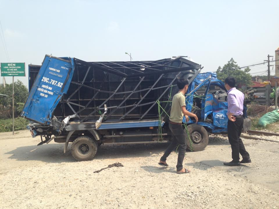 Hiện trường vụ tai nạn.