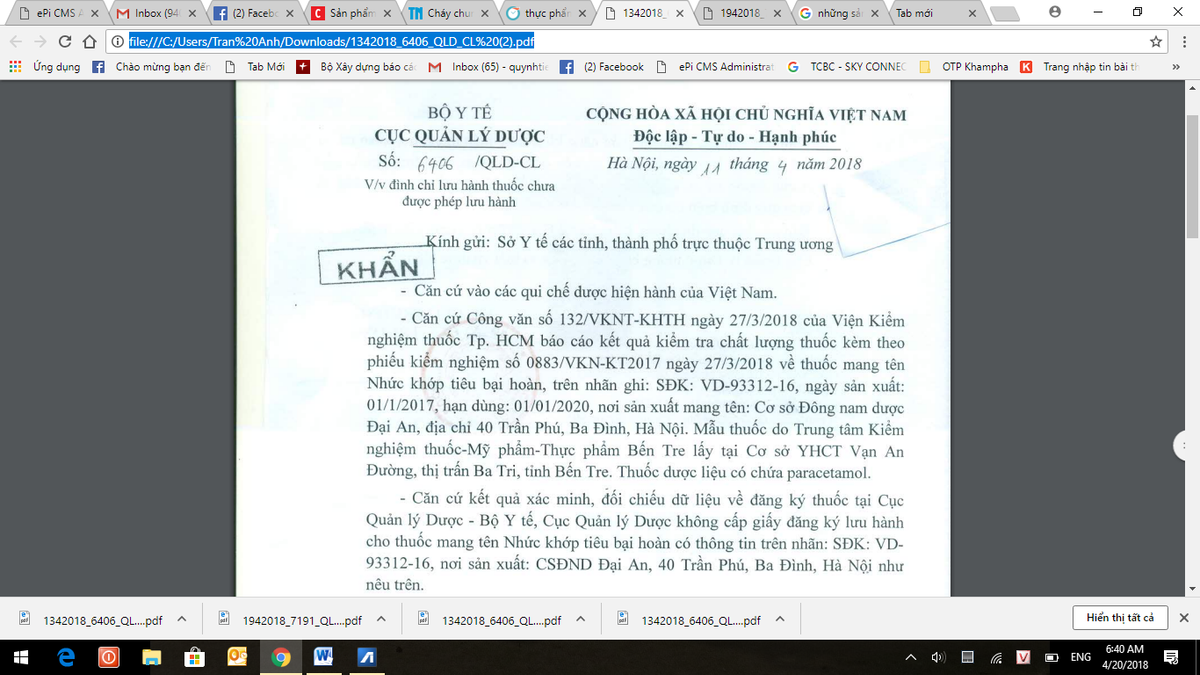 Chua duoc cap phep, thuoc Nhuc khop te bai hoan van rao ban tran lan-Hinh-2