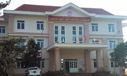 UBND xã Nhân Cơ nơi ông Trưởng công tác. Nguồn Tiền Phong.