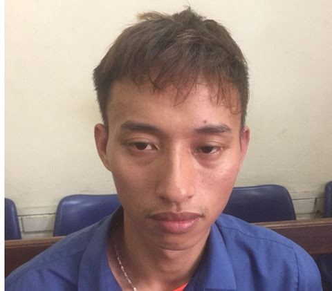 Đối tượng Tiến bị công an bắt giữ. Ảnh: ANTĐ.