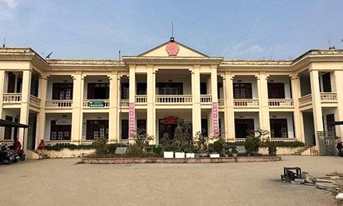 Trụ sở UBND xã Canh Nậu. Ảnh TNMT.