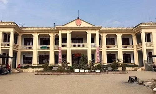 Trụ sở UBND xã Canh Nậu. Ảnh TNMT.