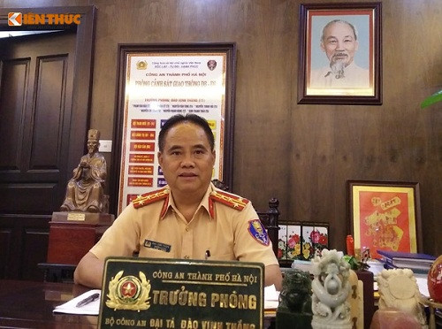 Đại tá Đào Vịnh Thắng - Trưởng Phòng CSGT Công an TP Hà Nội.