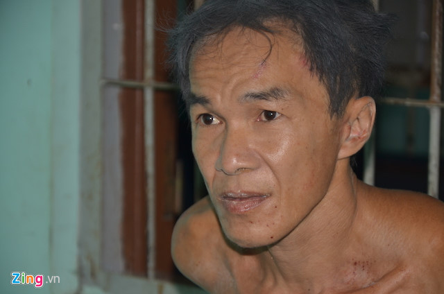 Nghi can tại cơ quan điều tra. Ảnh: M.A.