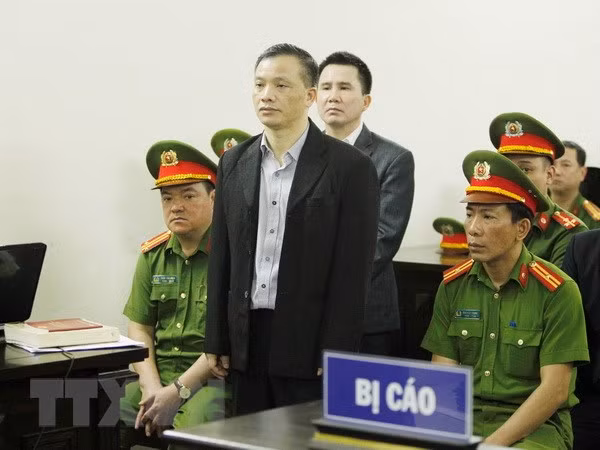 Các bị cáo tại phiên tòa. Ảnh: TTXVN.