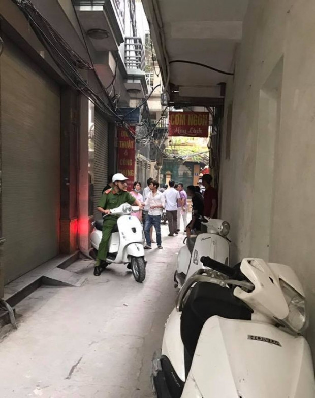 Khu vực hiện trường vụ việc.