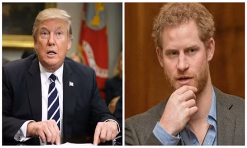 Tổng thống Mỹ Donald Trump và Hoàng tử Harry.