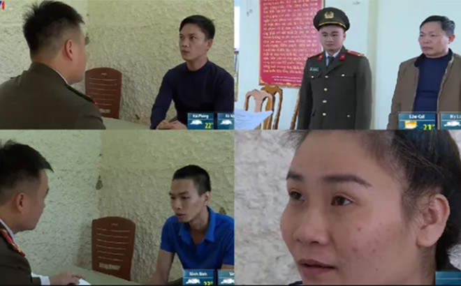 ... Trần Đình Trường (SN 1985, trú tại xã Thiên Lộc, huyện Can Lộc, tỉnh Hà Tĩnh), Nguyễn Quốc Thành (SN 1994, trú tại phường Ba Láng, quận Cái Răng, TP Cần Thơ) và Nguyễn Thị Thúy Diễm (SN 1990, lấy chồng Trung Quốc, trú tại TP Thụy An, tỉnh Chiết Giang, Trung Quốc). (Ảnh: Công an Hà Tĩnh). (Ảnh: Baoyenbai)