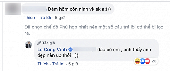 Tưởng Công Vinh đổi ảnh nịnh vợ, nào ngờ anh chỉ đổi ảnh vì anh đẹp.
