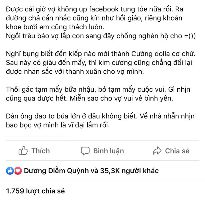 Anh chong 'boc phot' vo nhung lai nhan 'bao like' tu cu dan mang