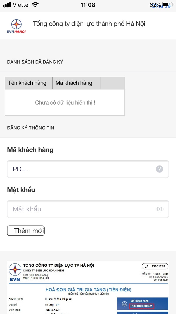 EVNHANOI thong tin lich cat dien, hoa don... tren Zalo-Hinh-5