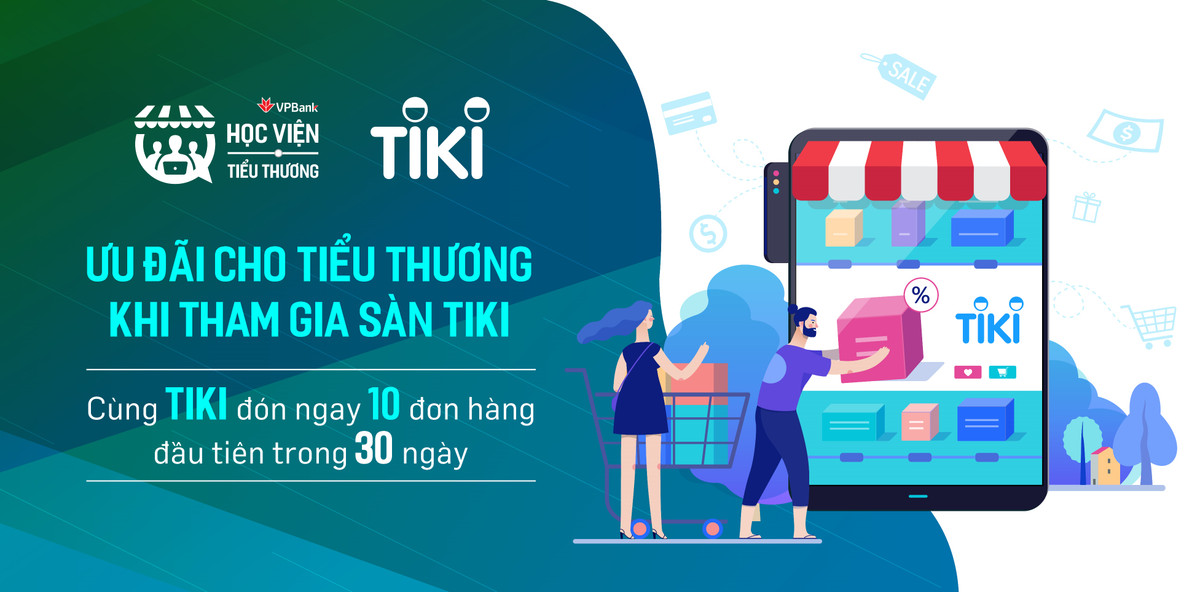 Tiki cam ket ho tro 1:1 cho tieu thuong VPBank