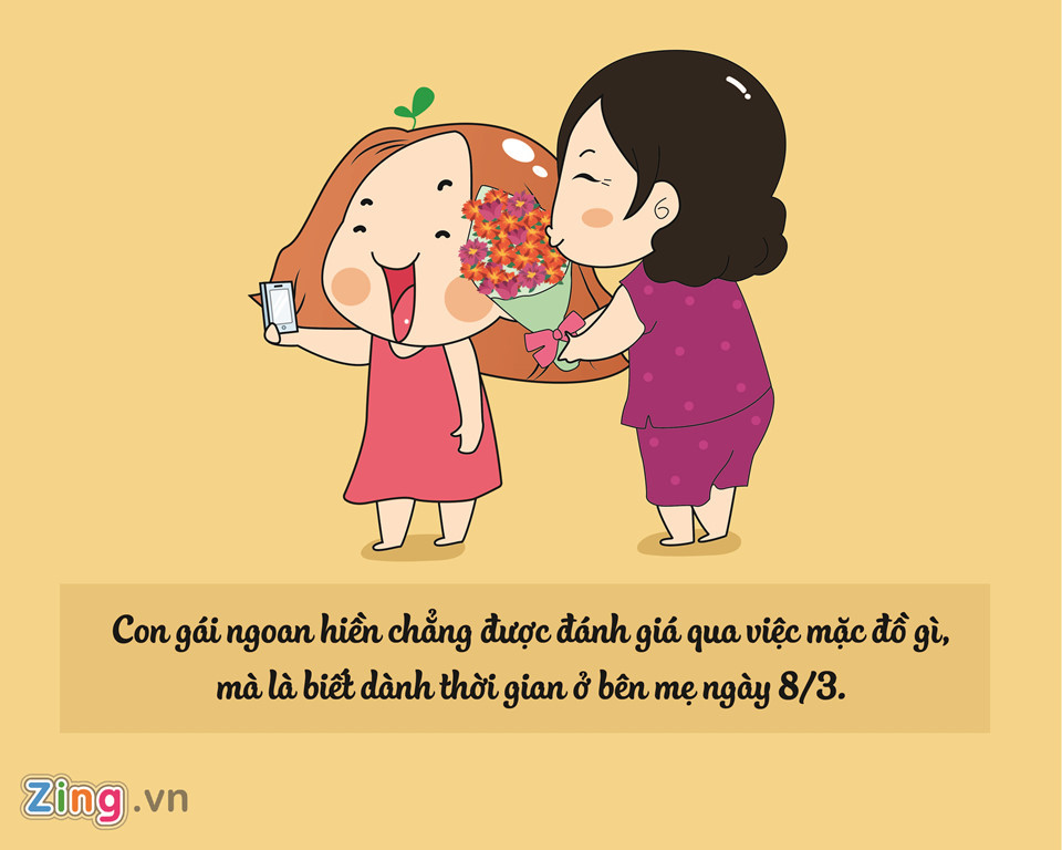 Có lẽ đi chơi với bạn trai là lựa chọn của nhiều cô gái trong ngày Quốc tế Phụ nữ, nhưng nghĩ kỹ thì 360 ngày khác (trừ một số ngày quan trọng), họ vẫn có thể làm điều đó. Mẹ sẽ vui biết mấy nếu "công chúa nhỏ" ở bên mình cùng đón ngày lễ này.