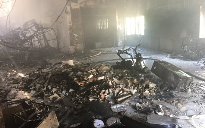 Chay kinh hoang cua hang vat lieu xay dung thiet hai hang ty dong