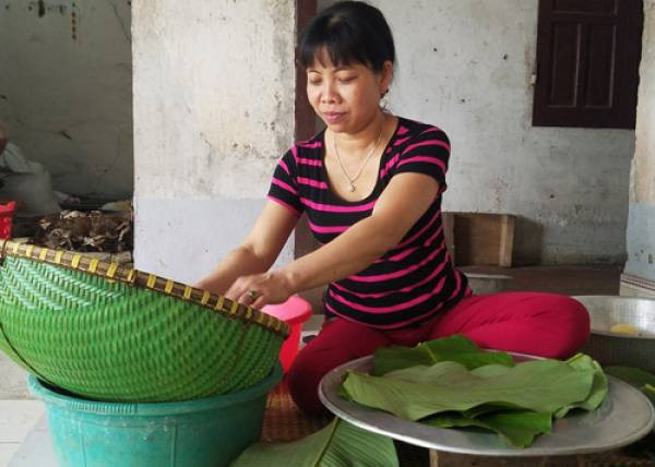 Tet o lang banh chung noi tieng Phu Tho
