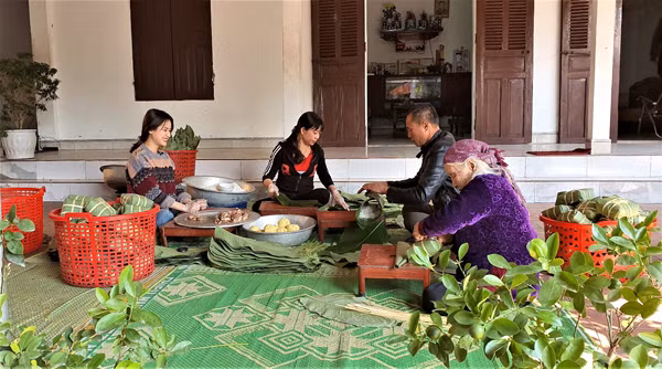 Tet o lang banh chung noi tieng Phu Tho-Hinh-3