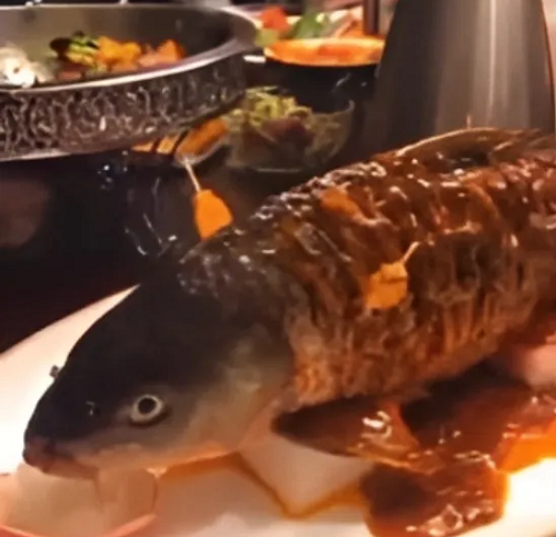 Mặc dù chú cá đã chết nhưng một số tế bào thần kinh vẫn hoạt động. Rượu mạnh sẽ kích hoạt những tế bào thần kinh này khiến toàn thân chú cá co giật như đang bơi.