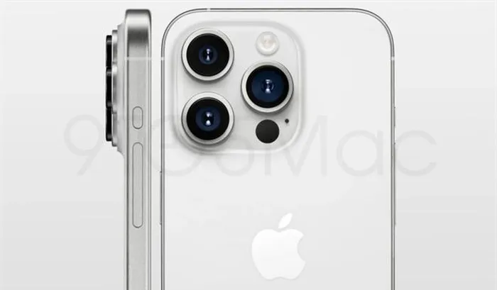 iPhone 15 Pro được cho là sẽ có bốn camera sau, với một cảm biến 108MP và hỗ trợ quay phim 8K. (Ảnh: 9to5Mac)