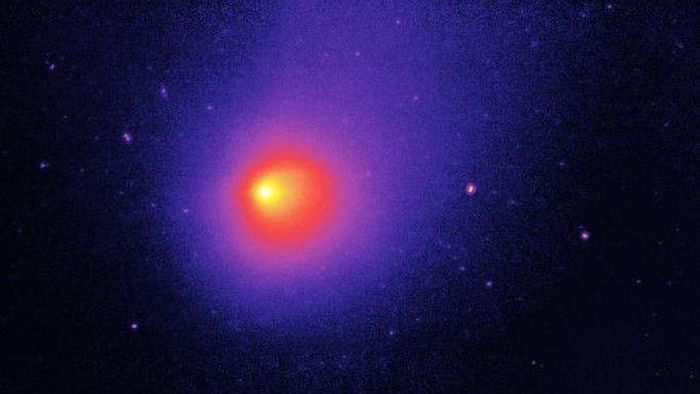 Và vào đầu tháng 4 năm 2023, các nhà khoa học đã nhận được một phần thưởng lớn khi đã ghi nhận trực tiếp được cú phun trào dữ dội của một ngọn núi lửa băng bí ẩn trên sao chổi này. (Ảnh: NASA)