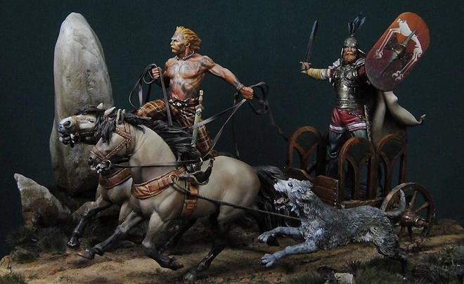 Tấm khiên được tìm thấy trong ngôi mộ được xây dựng từ thế kỷ thứ 3 TCN. Tấm khiên có chiều dài khoảng 74 cm với các phụ kiện bằng da và tay cầm gỗ đã bị mục nát.