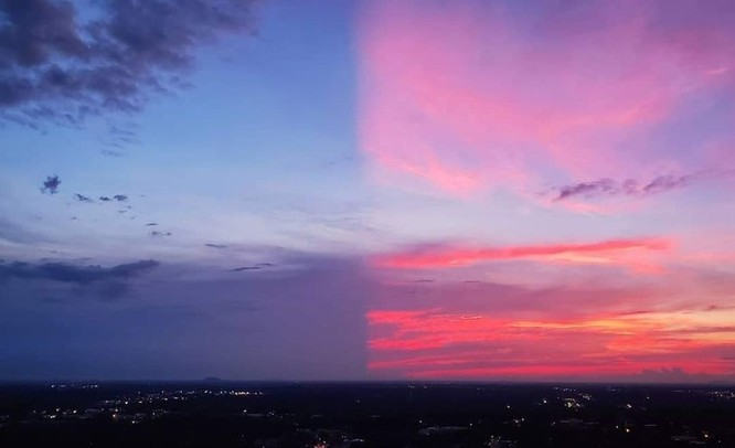 7. Cảnh hoàng hôn đặc biệt hiếm thấy tại Bắc Carolina.