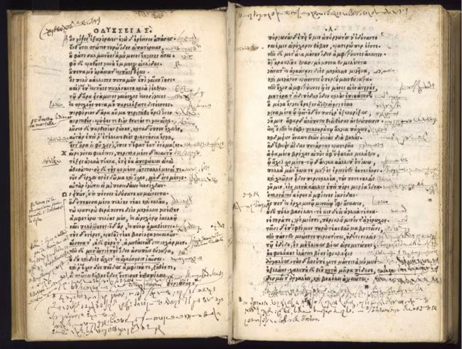 1. Ghi chép bí ẩn trong bản copy sử thi Odyssey: Một bản sao sử thi Odyssey 500 năm tuổi của Homer có các ghi chú viết tay bằng ngôn ngữ kỳ lạ. Nhà nghiên cứu Daniele Metilli và Giulia Accetta đã xác định được ghi chú đó là chữ tốc ký đặc biệt do Jean Coulon de Thévénot phát minh.