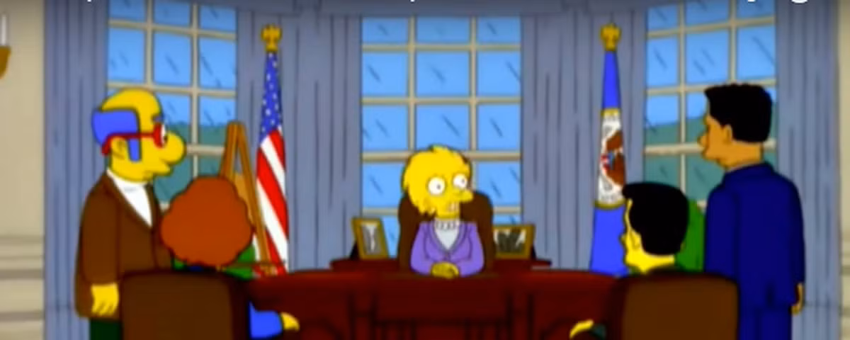 Trong một tập phim của "The Simpsons" được chiếu năm 2000, việc ông Donald Trump đắc cử Tổng thống Mỹ năm 2016 đã được dự đoán.