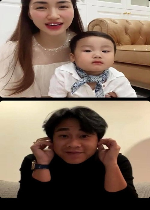 Vợ chồng Hòa Minzy thường xuyên tương tác trên mạng xã hội và gọi điện thoại khi xa nhau.