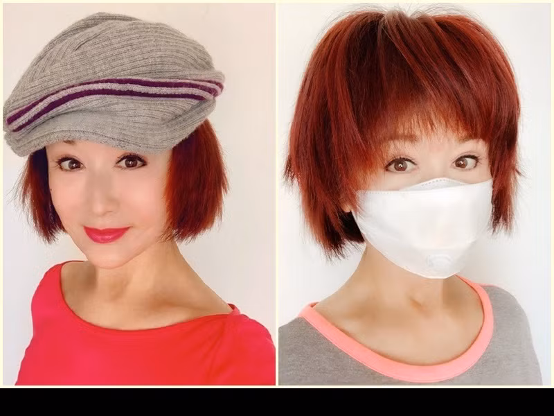 Phan Nghinh Tử trông trẻ hơn so với tuổi thật còn nhờ mái tóc ngắn được nhuộm màu rực rỡ.