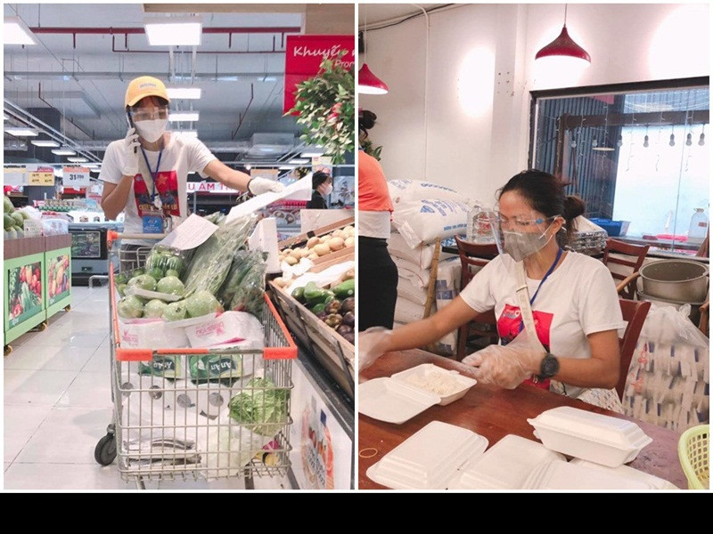 Trong những ngày qua, H'hen Niê tham gia nhóm tình nguyện viên nghệ sĩ. Cô làm nhiều việc như điều phối giúp người dân lấy mẫu xét nghiệm, giúp mọi người mua hàng ở siêu thị hay chuyên chở, bốc vác hàng hoá ủng hộ những người khó khăn.