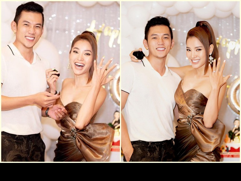 Sau khi mở quà sinh nhật, Phương Trinh Jolie bất ngờ vì bên cạnh món quà là chiếc nhẫn cầu hôn.