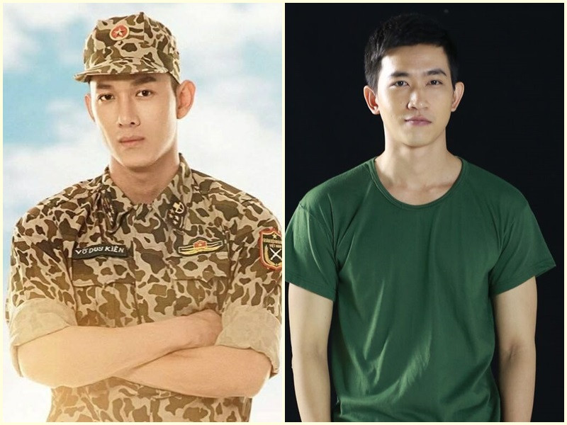 Võ Cảnh (phải) tham gia phim điện ảnh “Sứ mệnh trái tim” năm 2016. Vai diễn của anh là Hoàng Bách – con của một doanh nhân giàu có, ham chơi, bốc đồng và đua đòi siêu xe, hàng hiệu. Bách được cha gửi vào quân đội với mong muốn nhận ra giá trị sống và cống hiến sức trẻ cho đất nước. Anh chàng này cùng đồng đội làm công việc nguy hiểm để giữ an toàn cho bản nghèo vùng cao. Song Luân cũng đóng quân nhân khi vào vai đại úy Duy Kiên, ứng với vai của tài tử Song Joong Ki trong “Hậu duệ mặt trời” phiên bản Hàn Quốc.