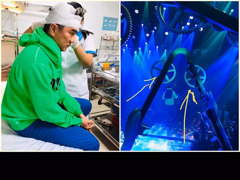 Tháng 1/2020, khi diễn tại một quán bar, Đàm Vĩnh Hưng gặp tai nạn sân khấu bị rách da đầu. "Tôi không hiểu họ trang trí theo trường phái gì, nhìn chẳng ra sao, trông chỉ giống một cỗ máy đồng hồ cũ kỹ với các bánh răng treo lơ lửng, thấp lè tè ngay trên đầu. Ca sĩ, vũ công hay MC muốn lên sân khấu phải chui qua cái mô hình nhìn như máy chém này. Tôi xui xẻo nên bị thương, máu cứ thế tuôn ra", nam ca sĩ chia sẻ lại sự việc.