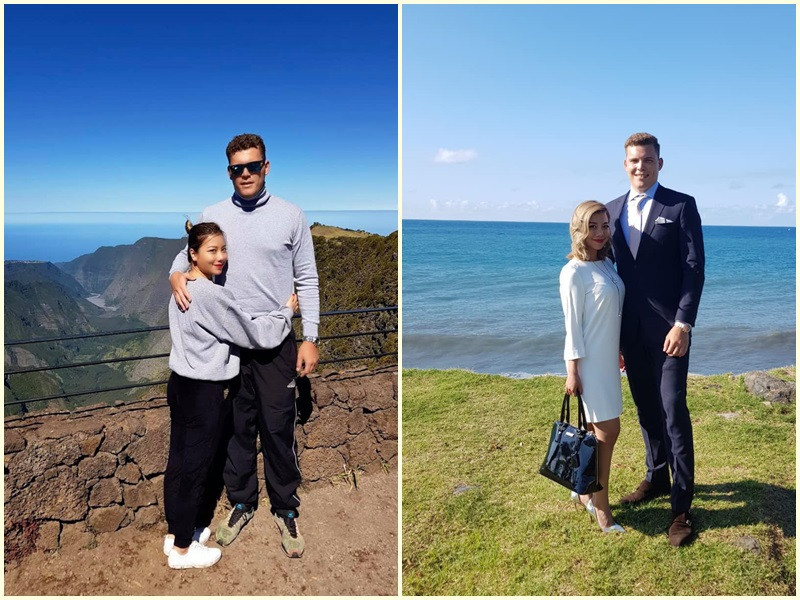 Trên trang cá nhân, học trò của Đàm Vĩnh Hưng đăng tải không ít hình ảnh tình tứ bên bạn trai ngoại quốc.