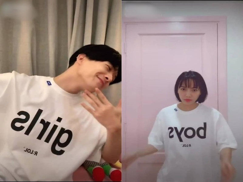 Trong một livestream, Diệu Nhi dặn dò Hứa Minh Đạt phải ngăn cách Anh Tú khỏi các hot girl xinh đẹp khi tham gia quay show cùng nhau. “Nếu bạn nữ hot girl nào có hỏi xin số điện thoại anh Tú hay xin Facebook Tú thì anh cứ cho số điện thoại của anh nha, anh Đạt. Còn Facebook thì cứ đưa tài khoản của anh Tiến Luật”, Diệu Nhi nói. Ảnh: Dân Việt