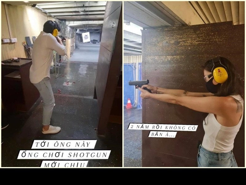 Cách đây ít ngày, Ngô Thanh Vân khoe ảnh giải trí bằng trò bắn súng ở thủ đô Sofia của Bulgaria.