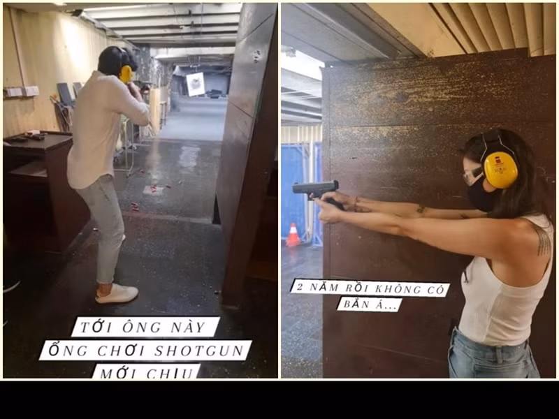 Cách đây ít ngày, Ngô Thanh Vân khoe ảnh giải trí bằng trò bắn súng ở thủ đô Sofia của Bulgaria.