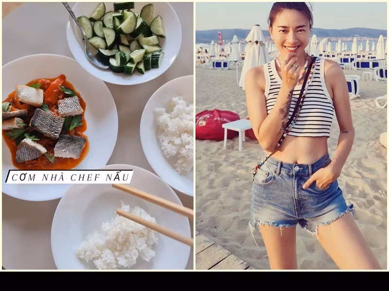 Ngô Thanh Vân khoe vẫn được Huy Trần nấu ăn cho ở nước ngoài.