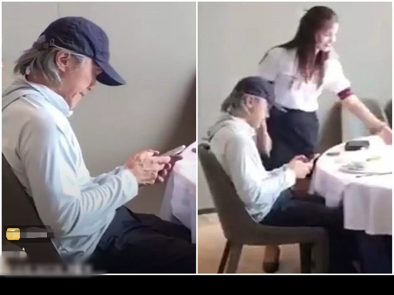 Trong những năm gần đây, Châu Tinh Trì mất phong độ. Anh luôn xuất hiện với mái tóc bạc trắng, để lộ thân hình gầy gò. Ảnh: Vietnamnet