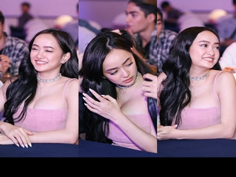 Mang trong mình hai dòng máu Việt - Mỹ, Kaity Nguyễn sở hữu gương mặt lai Tây, đôi mắt to tròn dễ thương. Nữ diễn viên còn thu hút khi có vòng một khủng, đẹp tự nhiên. Ảnh: Dân Việt