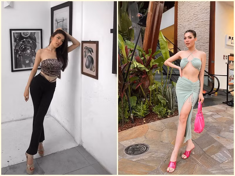 Trân Đài mê mệt các thiết kế khoe eo con kiến, vai trần gợi cảm.