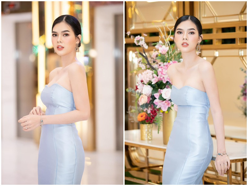 Lê Ngọc Trinh được biết đến là bản sao của "nữ hoàng nội y" Ngọc Trinh. Cô giống đàn chị ở gương mặt, thân hình nuột nà với vòng eo con kiến cũng như phong cách thời trang gợi cảm.