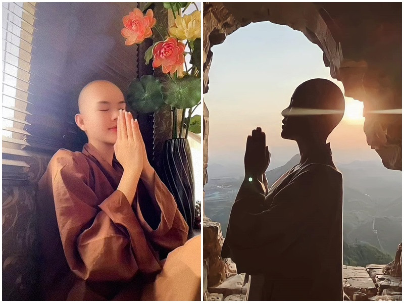 Mới đây, trên trang cá nhân, người mẫu Lê Ngọc Trinh đăng tải hình ảnh xuống tóc. Chân dài sinh năm 1996 chia sẻ trên Vietnamnet, cô hiện tại là một cư sĩ thuần thành chứ chưa thọ giới xuất gia nên vẫn đang nuôi lại tóc.