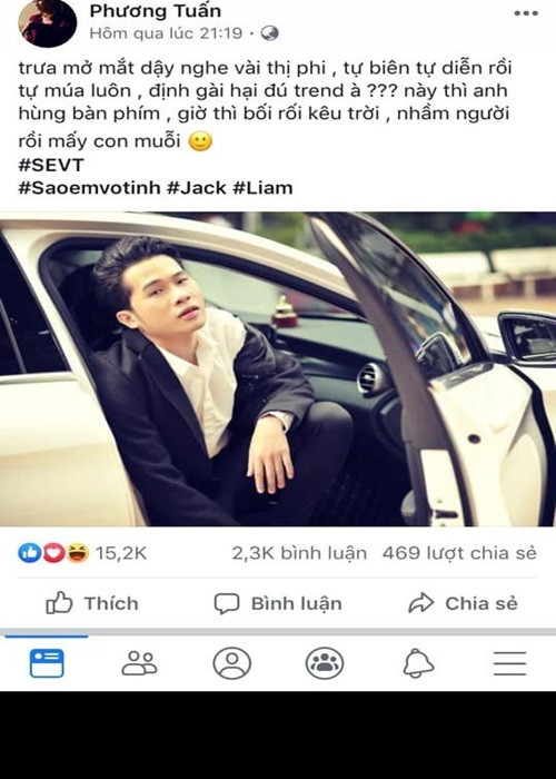 Trước tin đồn lừa tình nhiều cô gái, Jack khẳng định bị vu oan. Ảnh: Vietnamnet