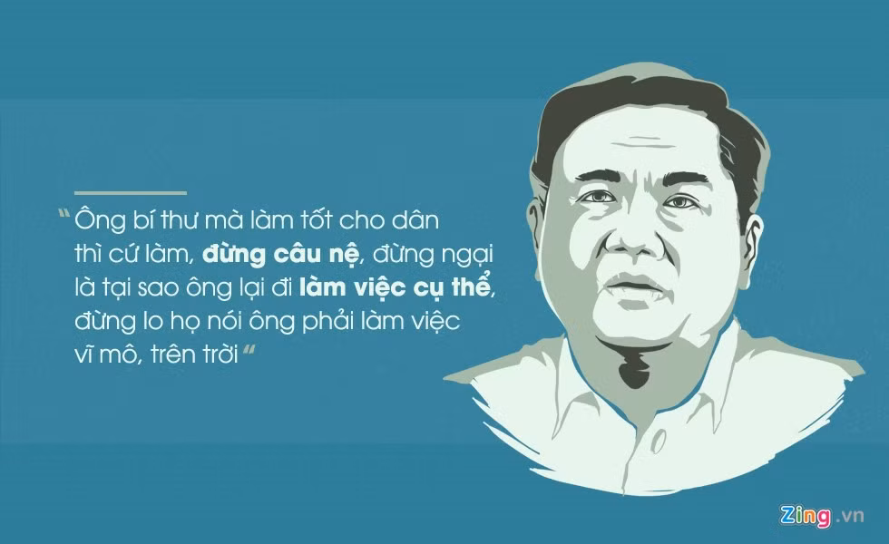 Chiều 1/3, Bí thư Đinh La Thăng đến làm việc với Ban Thường vụ Đảng ủy Khối doanh nghiệp Trung ương tại TP HCM. Ngoài đối thoại với Tổng giám đốc Vinamilk về việc mua sữa cho nông dân Củ Chi, ông Thăng còn nói: “Nếu tất cả chúng ta đều một suy nghĩ Bác Hồ dạy đó là “điều gì có lợi cho dân thì hết sức làm, điều gì có hại cho dân thì hết sức tránh” thì người dân luôn luôn ghi nhận. Ảnh Zing.