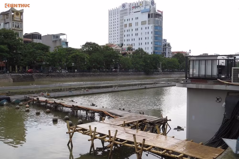 Hơn 88,5 tỷ ngân sách "chìm" hồ Tam Bạc theo dự án nhạc nước. Ảnh Hải Ninh.