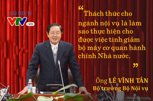 Bộ trưởng Bộ Nội vụ Lê Vĩnh Tân: "Xây dựng Chính phủ liêm chính là vấn đề rất lớn". Nguồn vtv.vn.