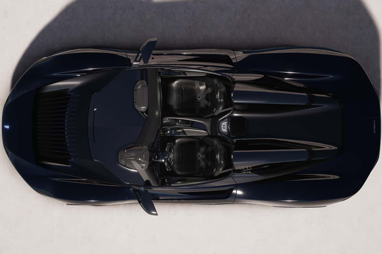 Phiên bản Gotham Battista sở hữu ngoại thất được sơn màu Argento Vittorio và có mui Nero Torino. Logo Pininfarina được hoàn thiện bằng vật liệu nhôm anodized được đánh bóng cẩn thận, hoàn thiện thiết kế tổng thể một cách tỉ mỉ.